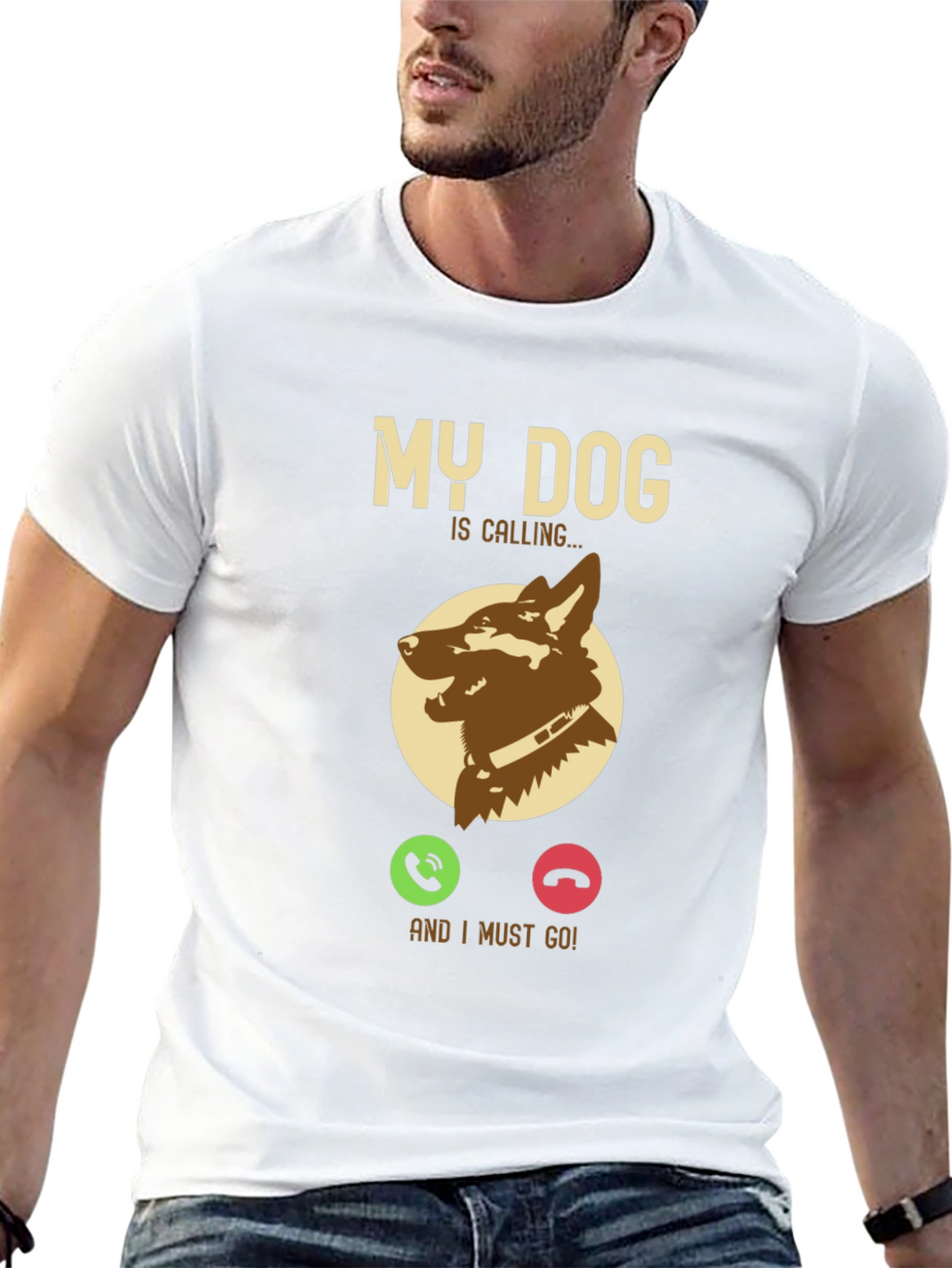My Dog is Calling T-Shirt - Pet Lover Gift