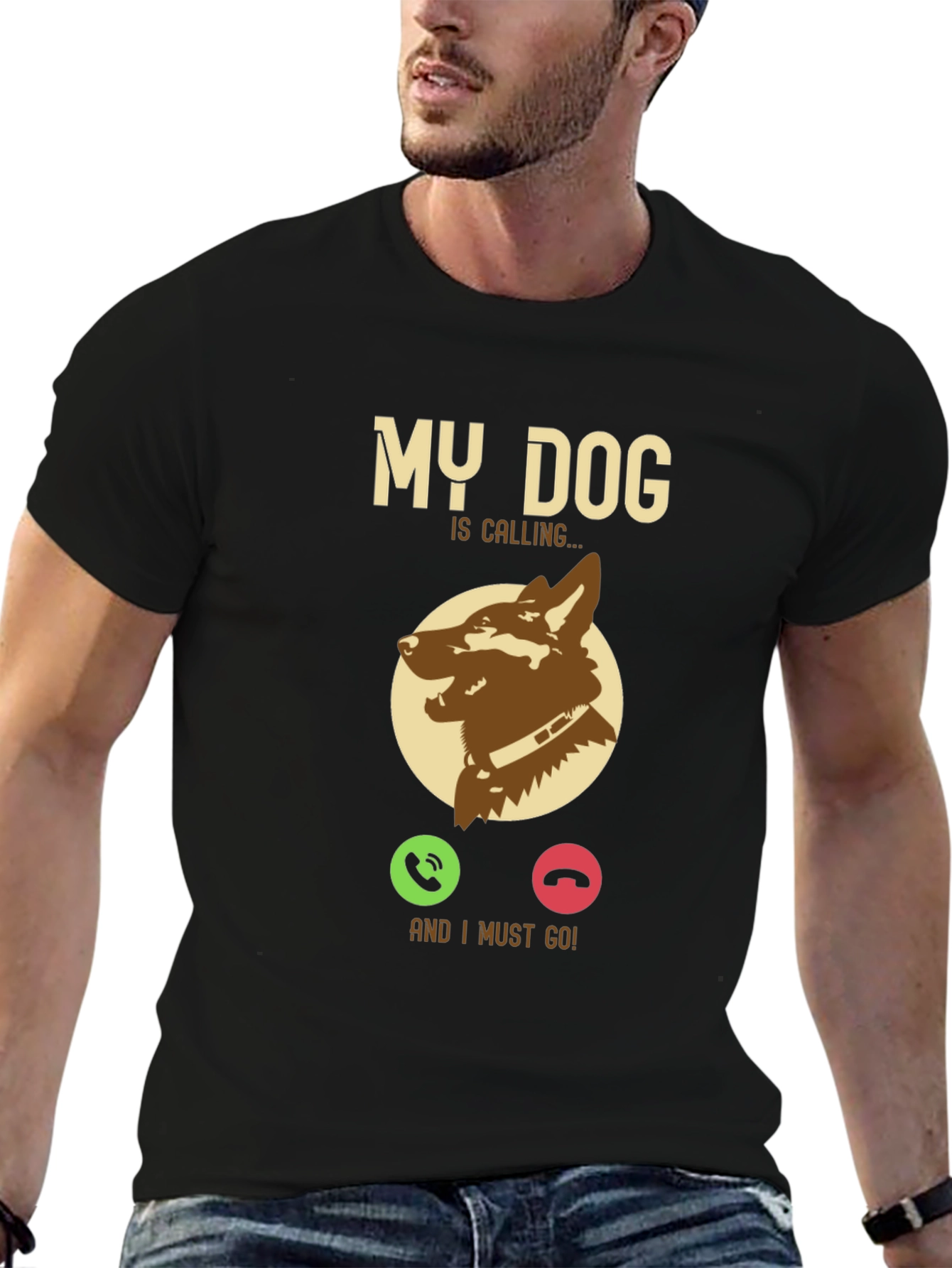 My Dog is Calling T-Shirt - Pet Lover Gift