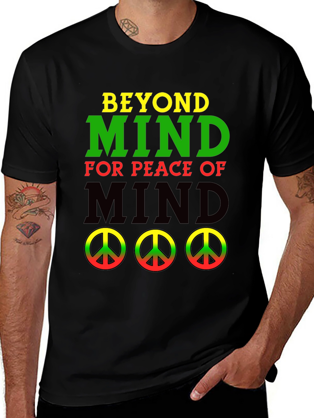 Beyond Mind Peace Graphic Tee - Black