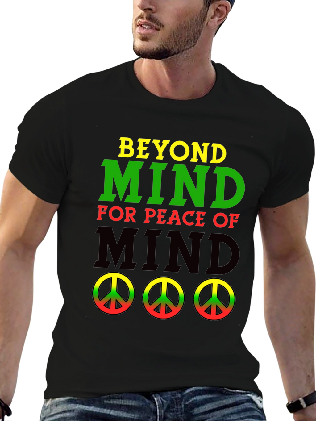 Beyond Mind Peace Graphic Tee - Black