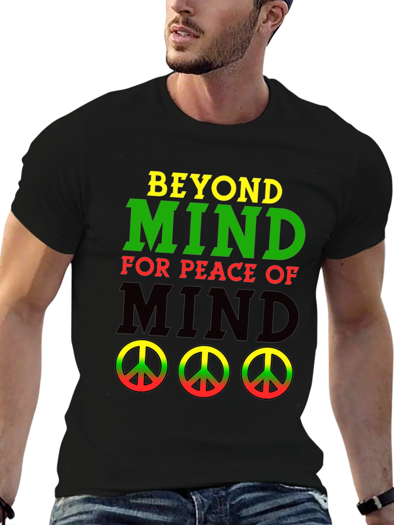 Beyond Mind Peace Graphic Tee - Black