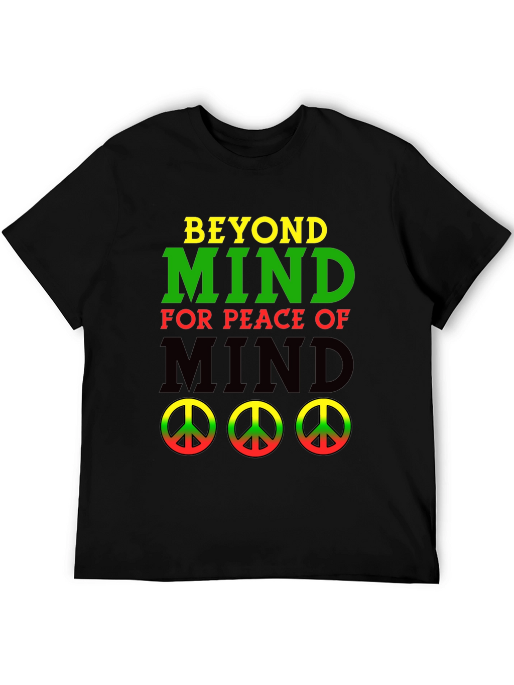 Beyond Mind Peace Graphic Tee - Black