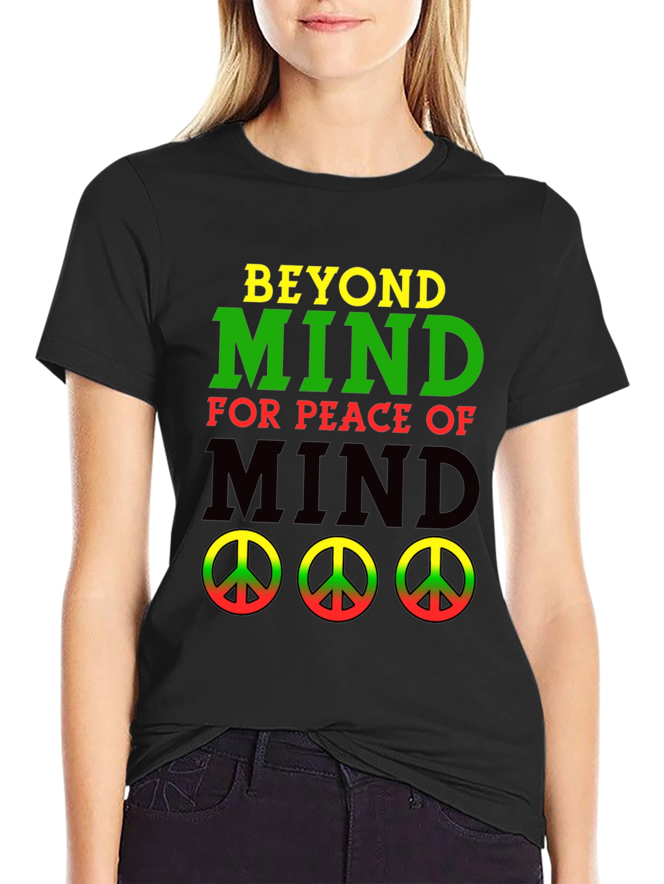 Beyond Mind Peace Graphic Tee - Black