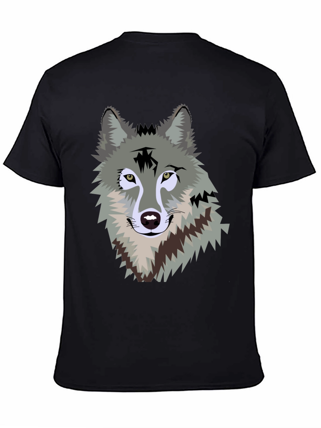Wolf Graphic Print Mens T-Shirt