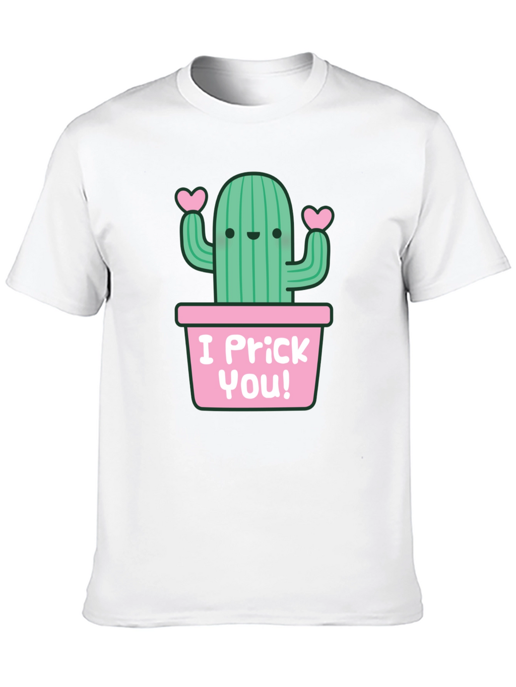 I Prick You! Cactus Graphic Black T-Shirt