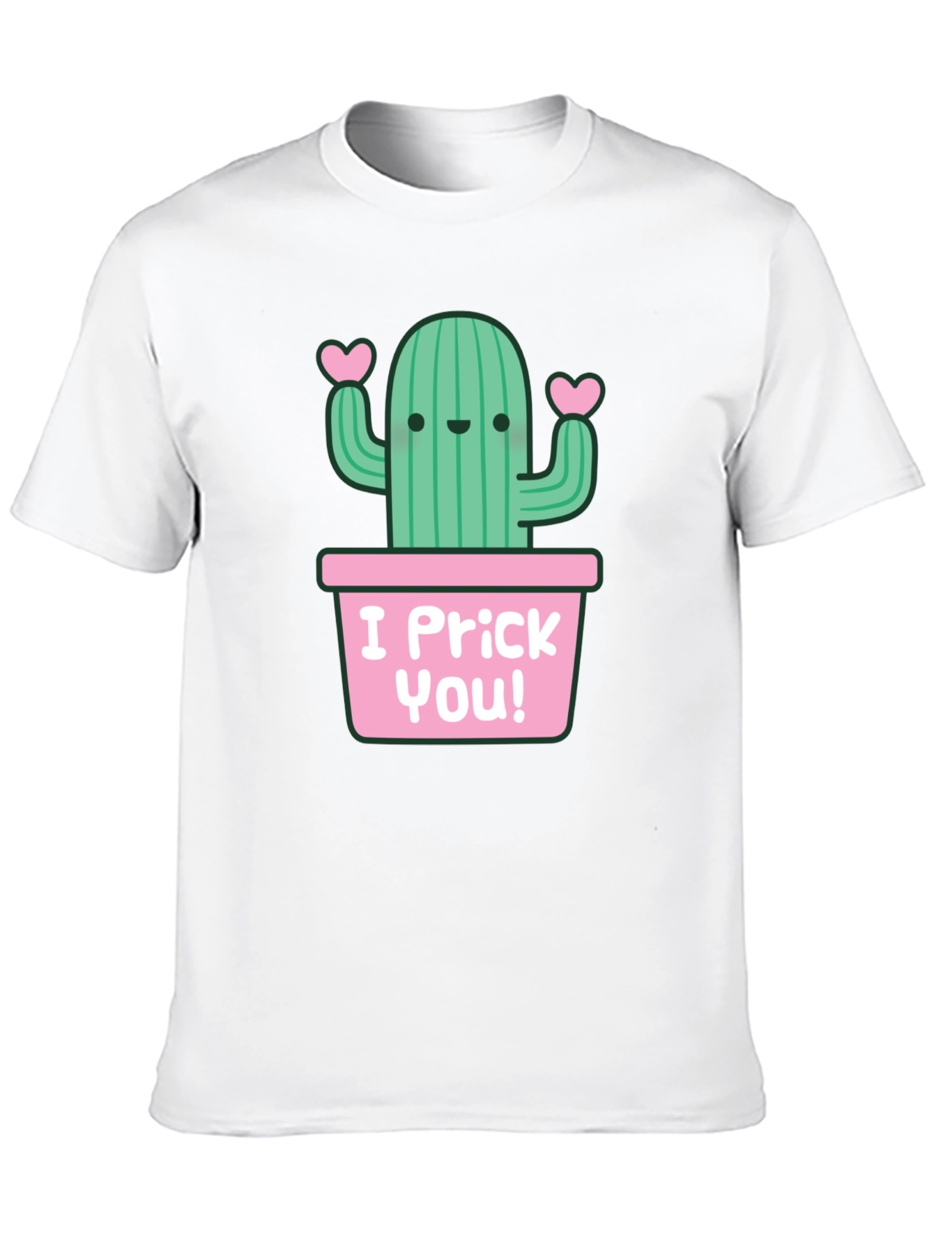 I Prick You! Cactus Graphic Black T-Shirt