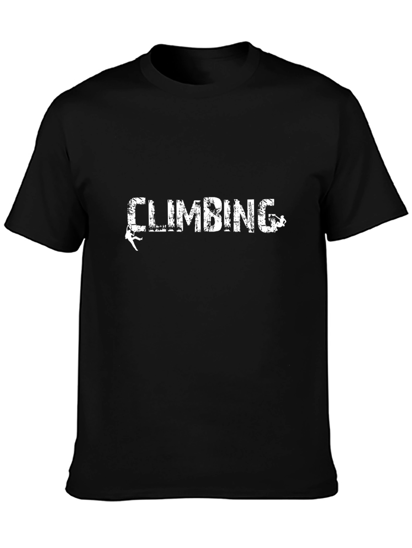Climbing T-Shirt: Distressed Graphic Tee for Rock Climbing Lovers