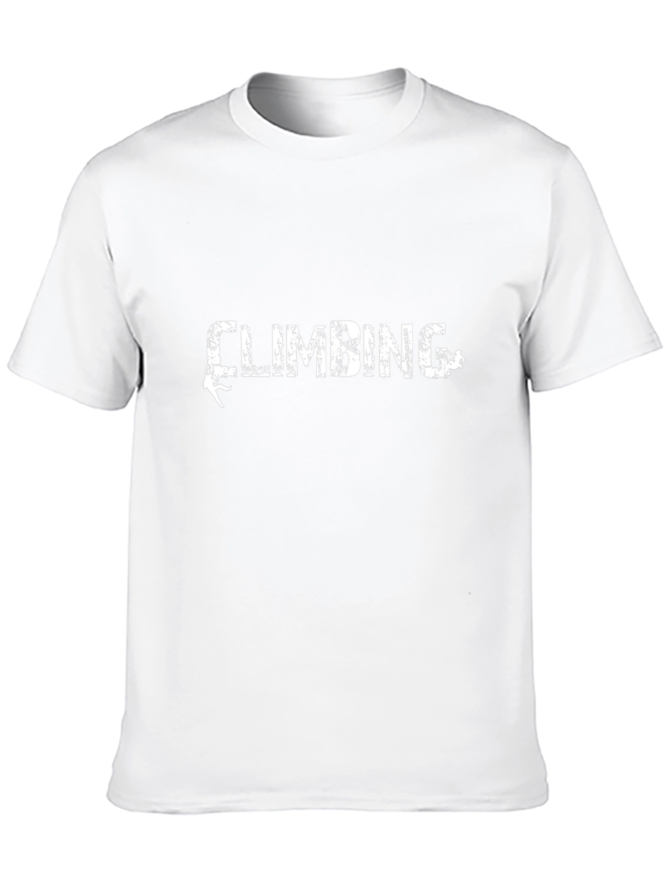 Climbing T-Shirt: Distressed Graphic Tee for Rock Climbing Lovers