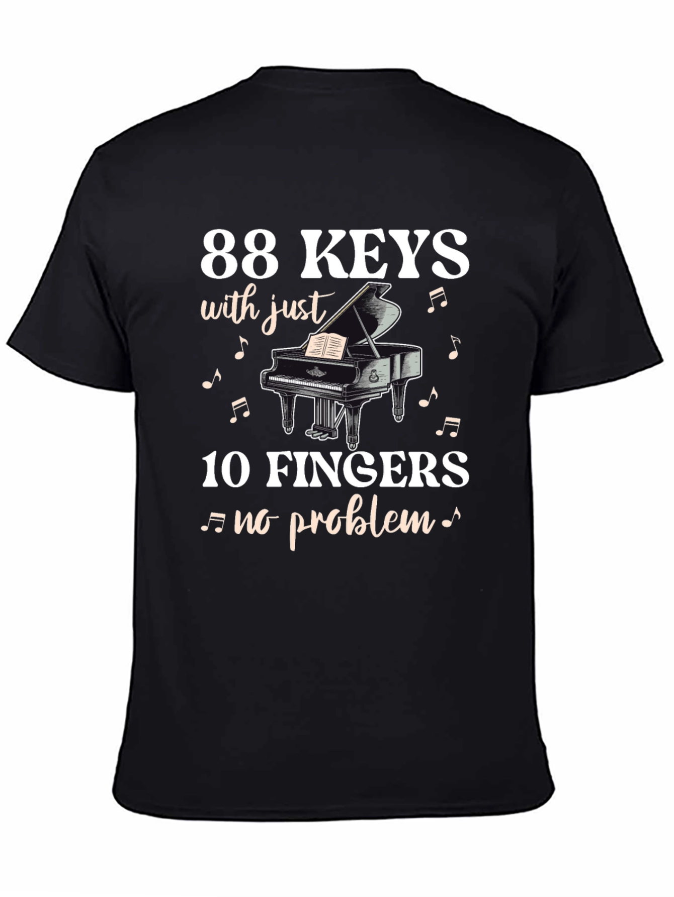 88 Keys 10 Fingers T-Shirt - Musician Tee