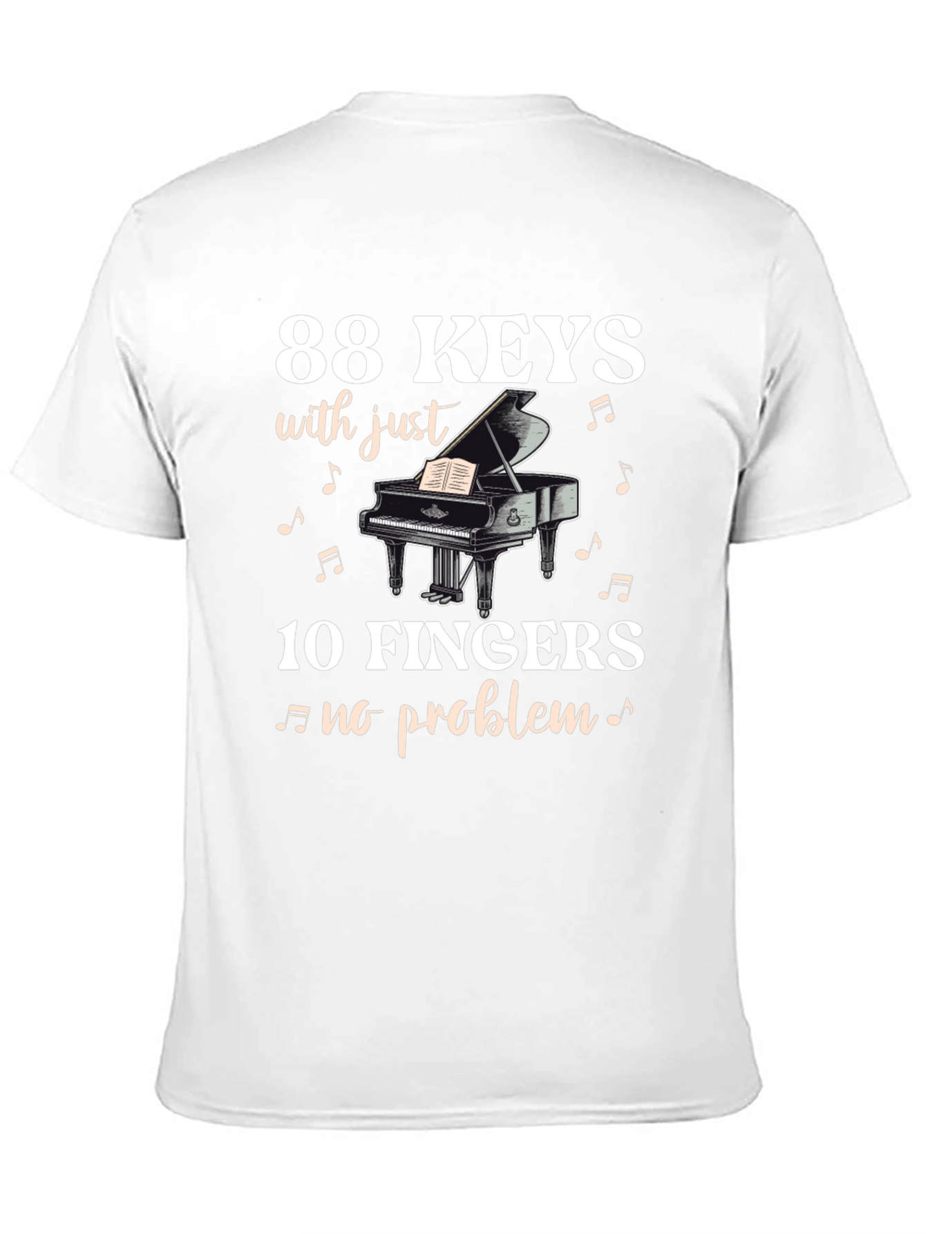 88 Keys 10 Fingers T-Shirt - Musician Tee