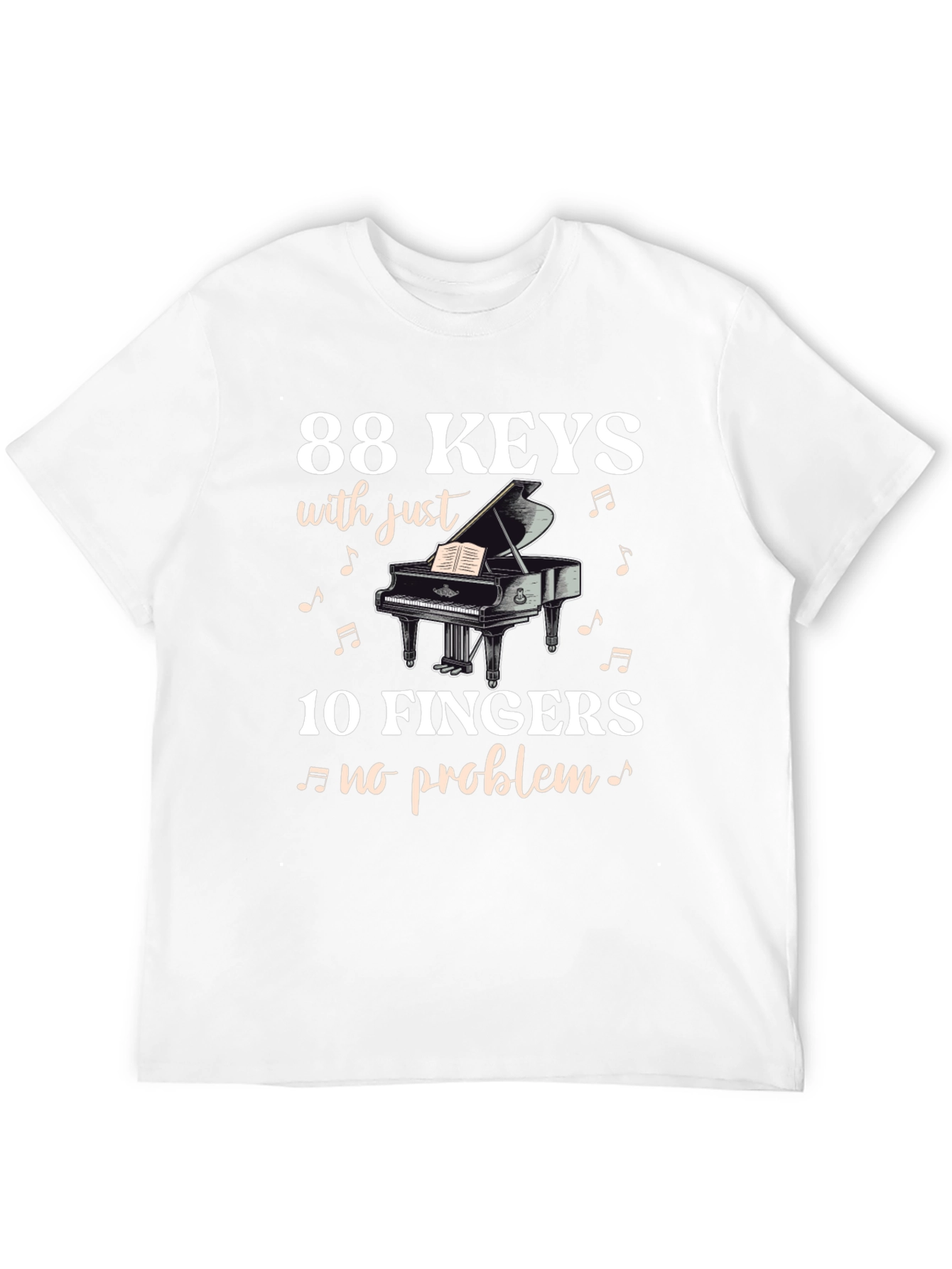 88 Keys 10 Fingers T-Shirt - Musician Tee