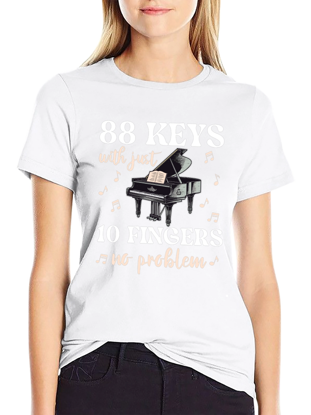 88 Keys 10 Fingers T-Shirt - Musician Tee