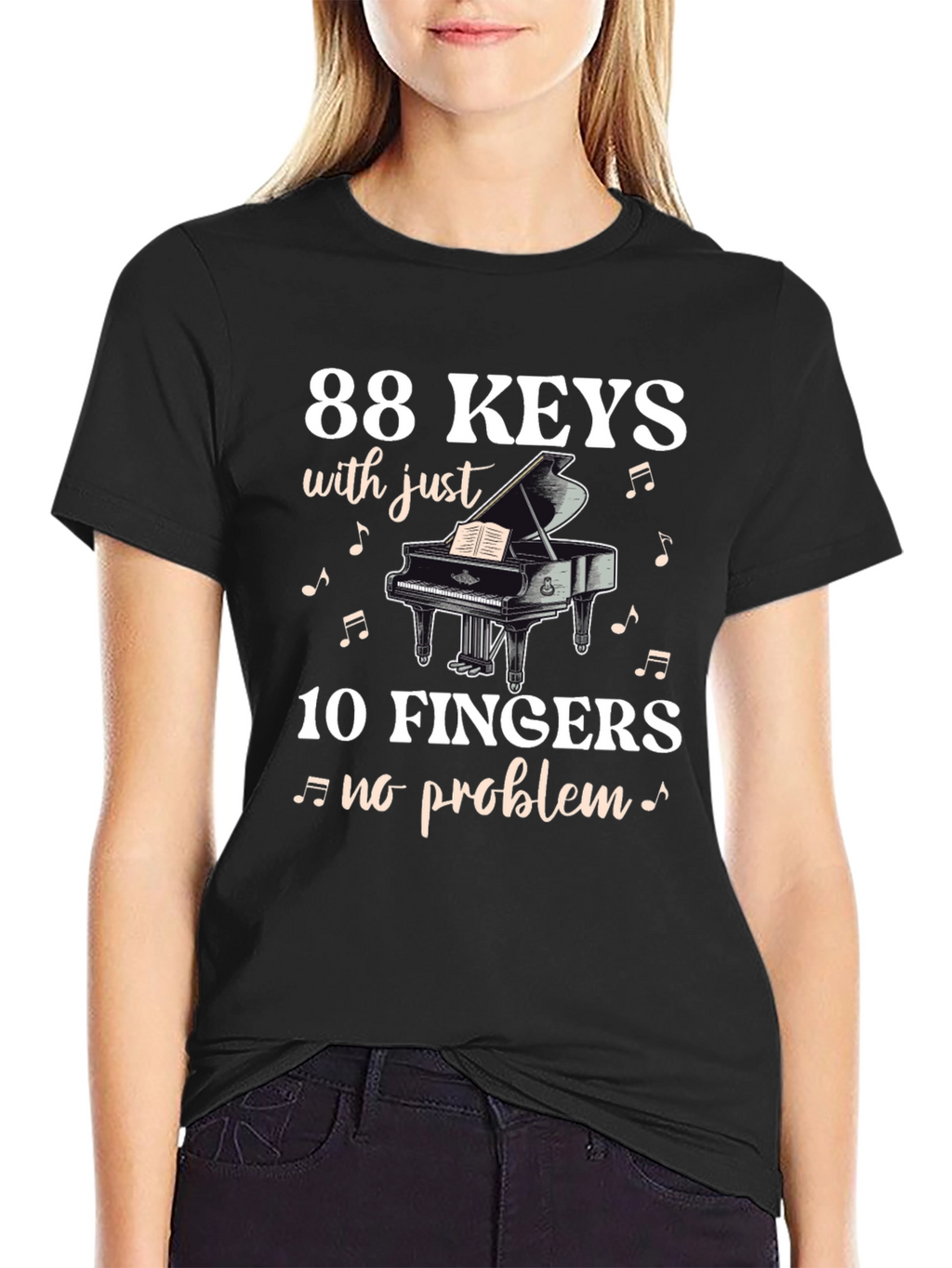 88 Keys 10 Fingers T-Shirt - Musician Tee