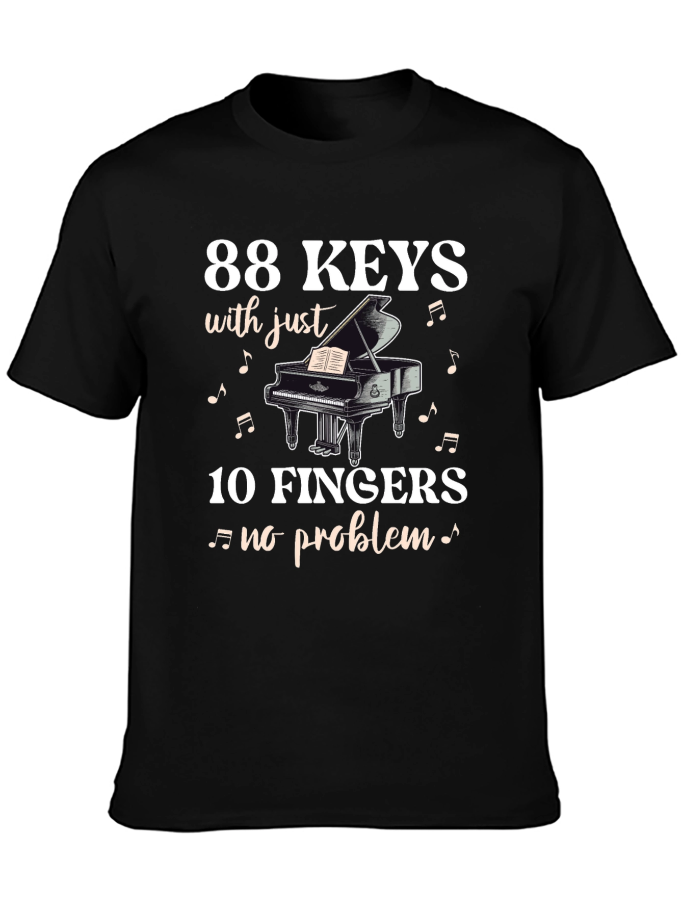 88 Keys 10 Fingers T-Shirt - Musician Tee