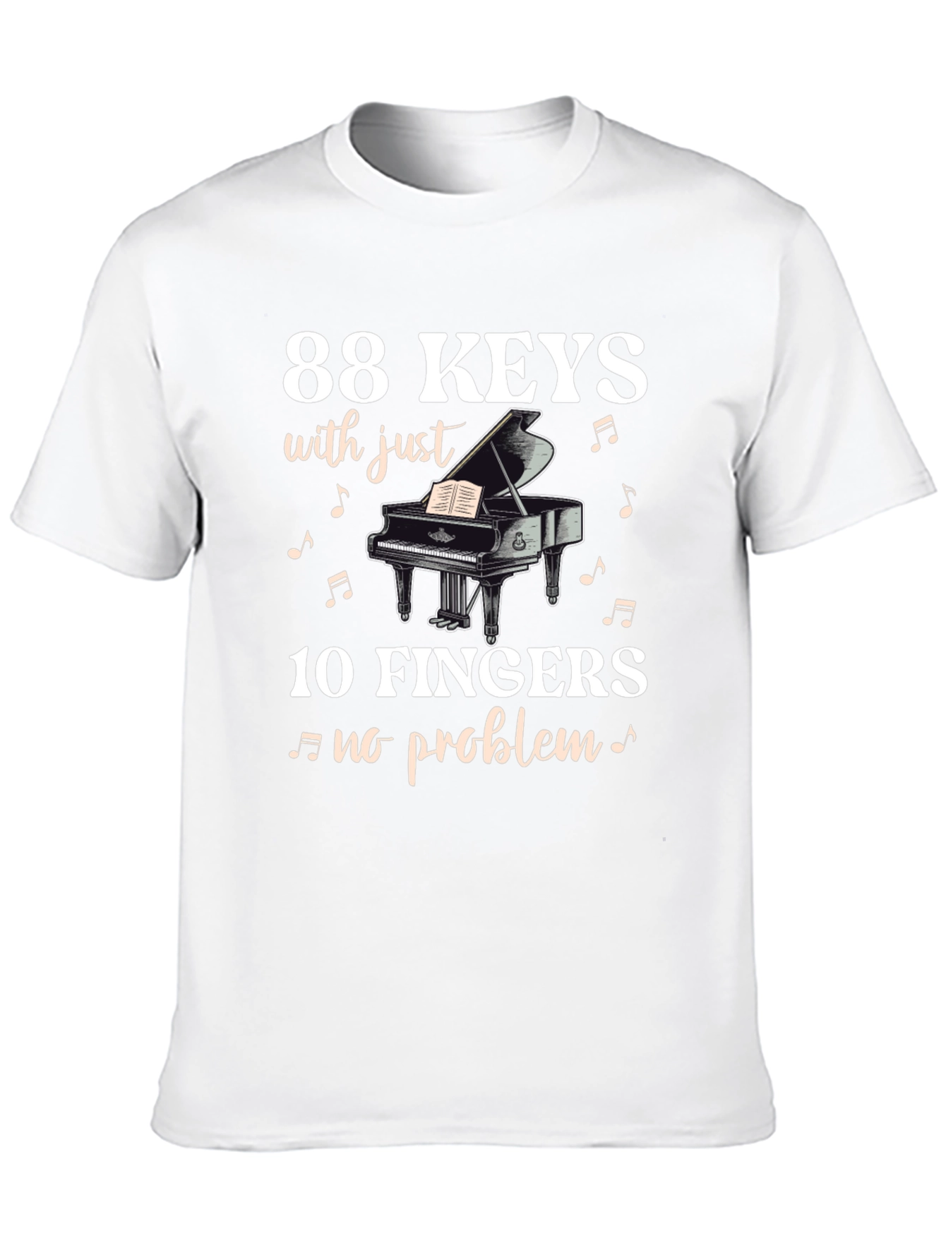 88 Keys 10 Fingers T-Shirt - Musician Tee