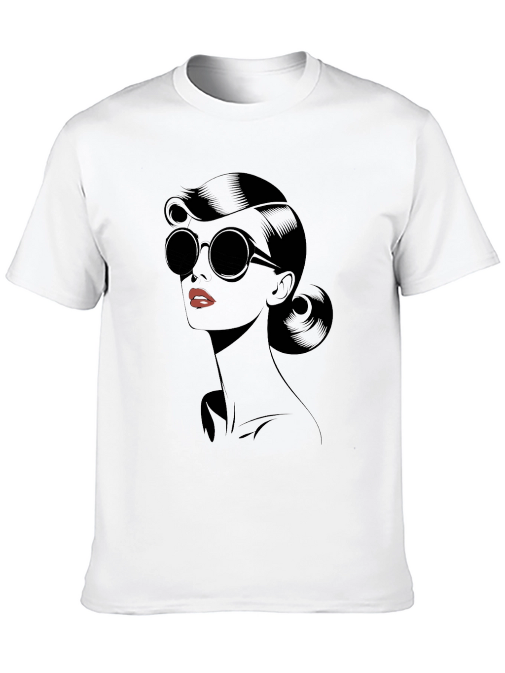Retro Glam T-Shirt - Chic Graphic Tee