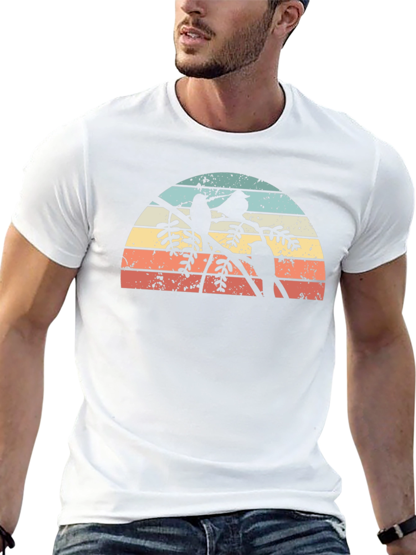 Vintage Bird Silhouette T-Shirt