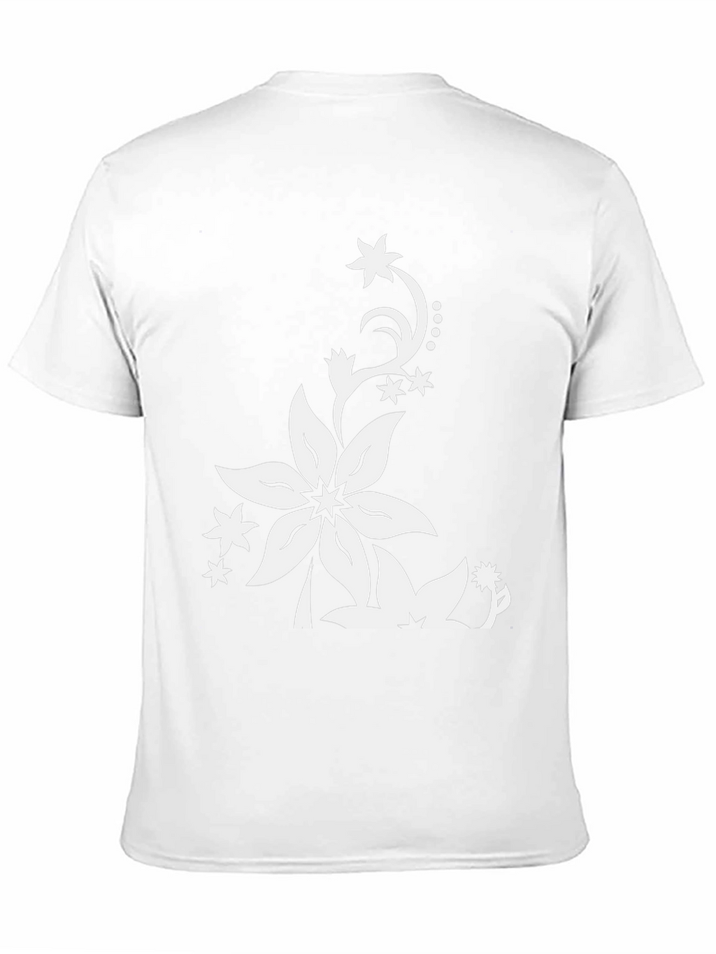 Floral Print Black T-Shirt - Stylish Casual Wear
