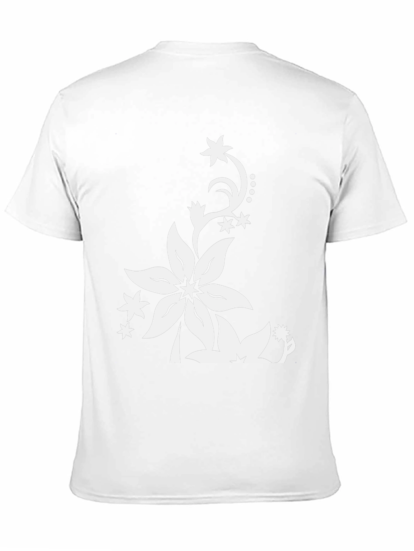 Floral Print Black T-Shirt - Stylish Casual Wear