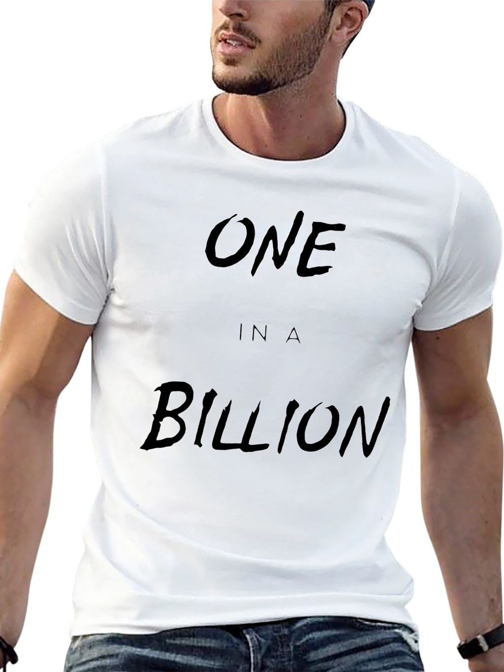 One in a Billion Black Graphic Tee