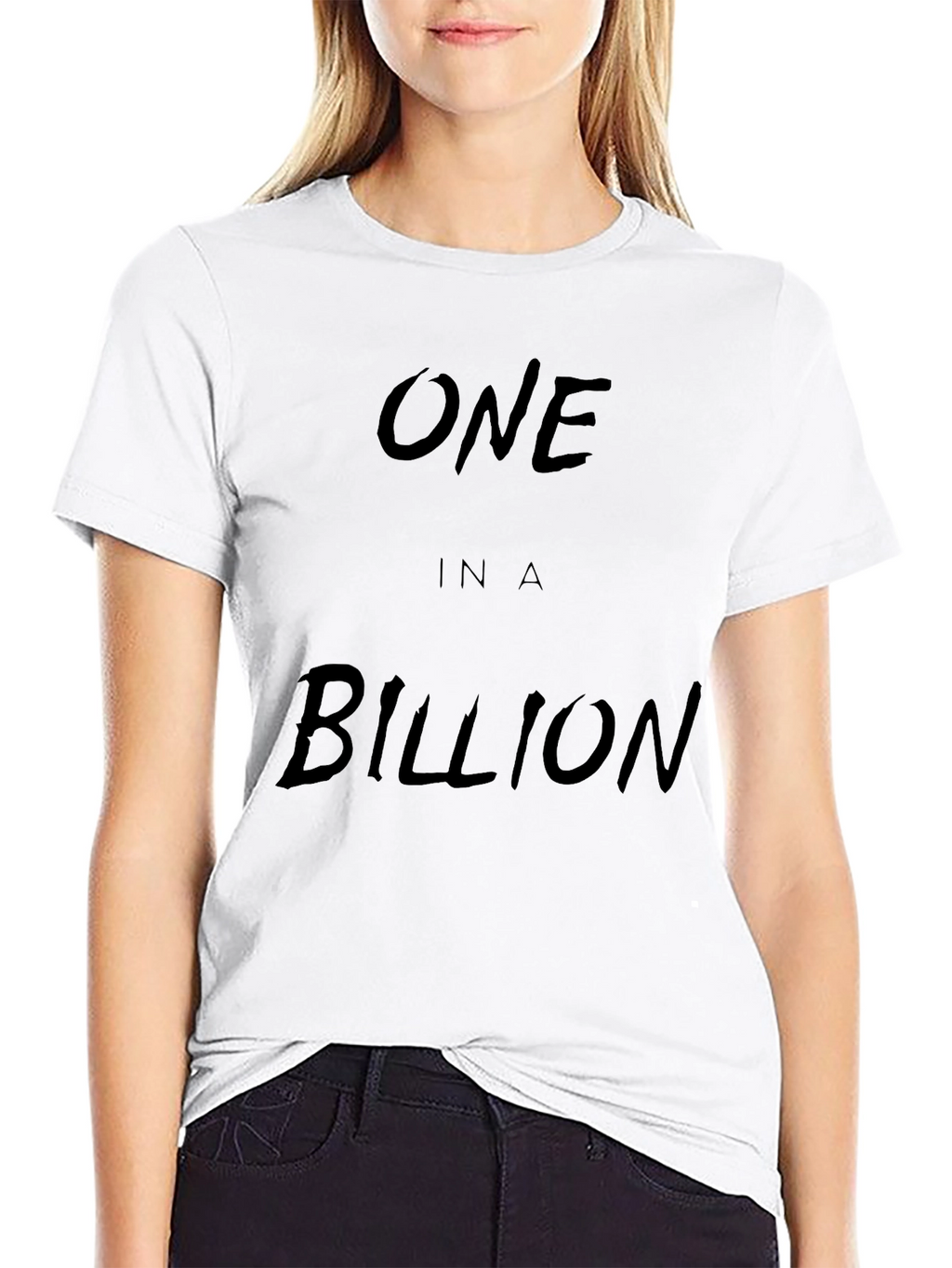 One in a Billion Black Graphic Tee