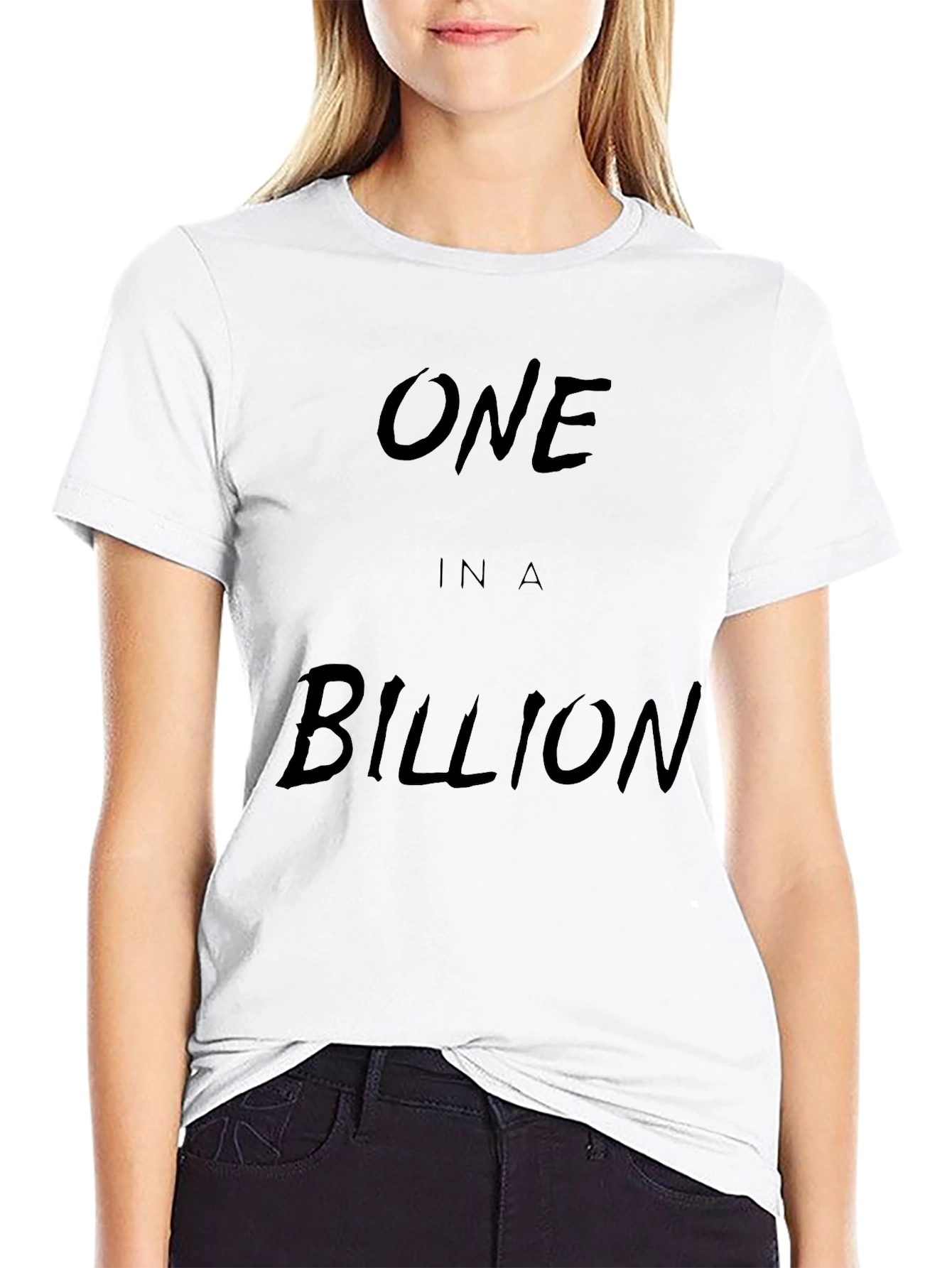 One in a Billion Black Graphic Tee