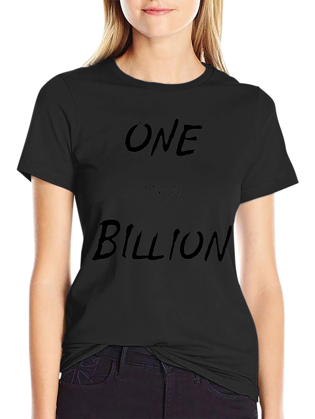 One in a Billion Black Graphic Tee