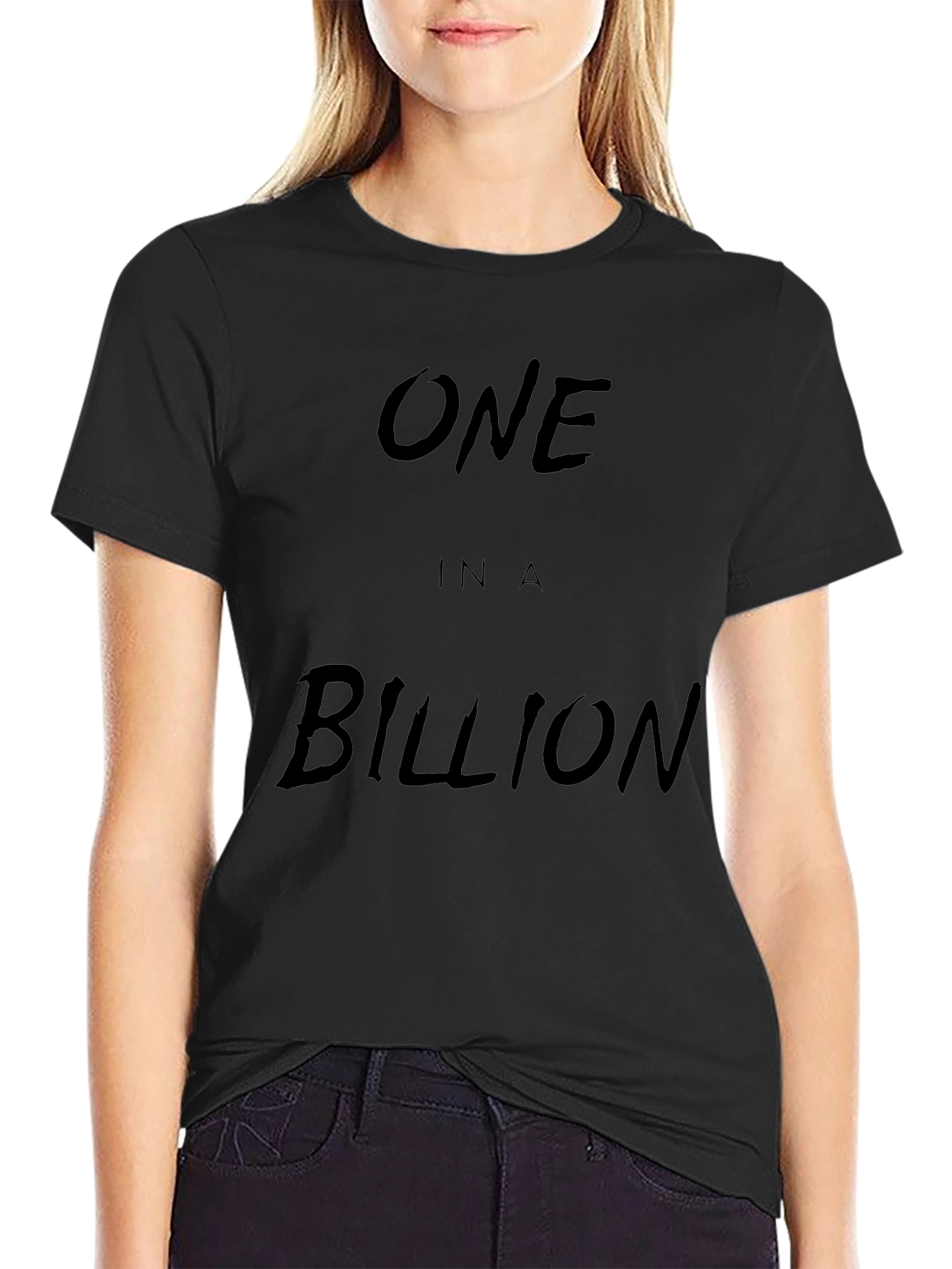 One in a Billion Black Graphic Tee