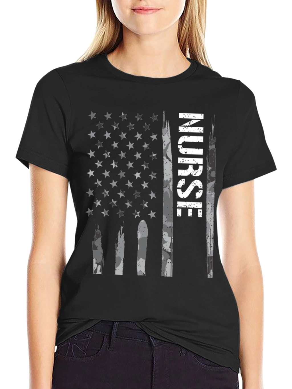 Nurse American Flag T-Shirt