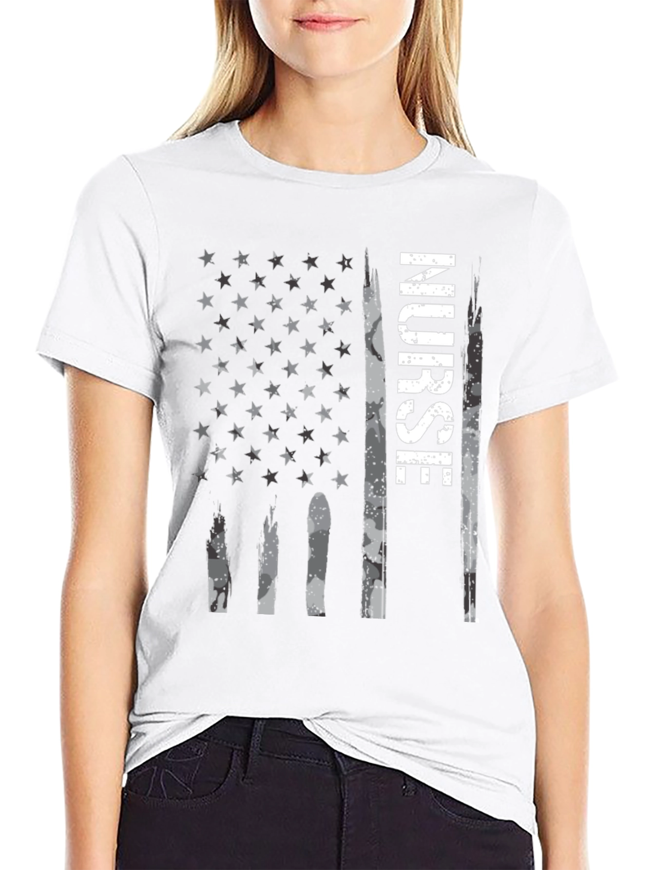 Nurse American Flag T-Shirt