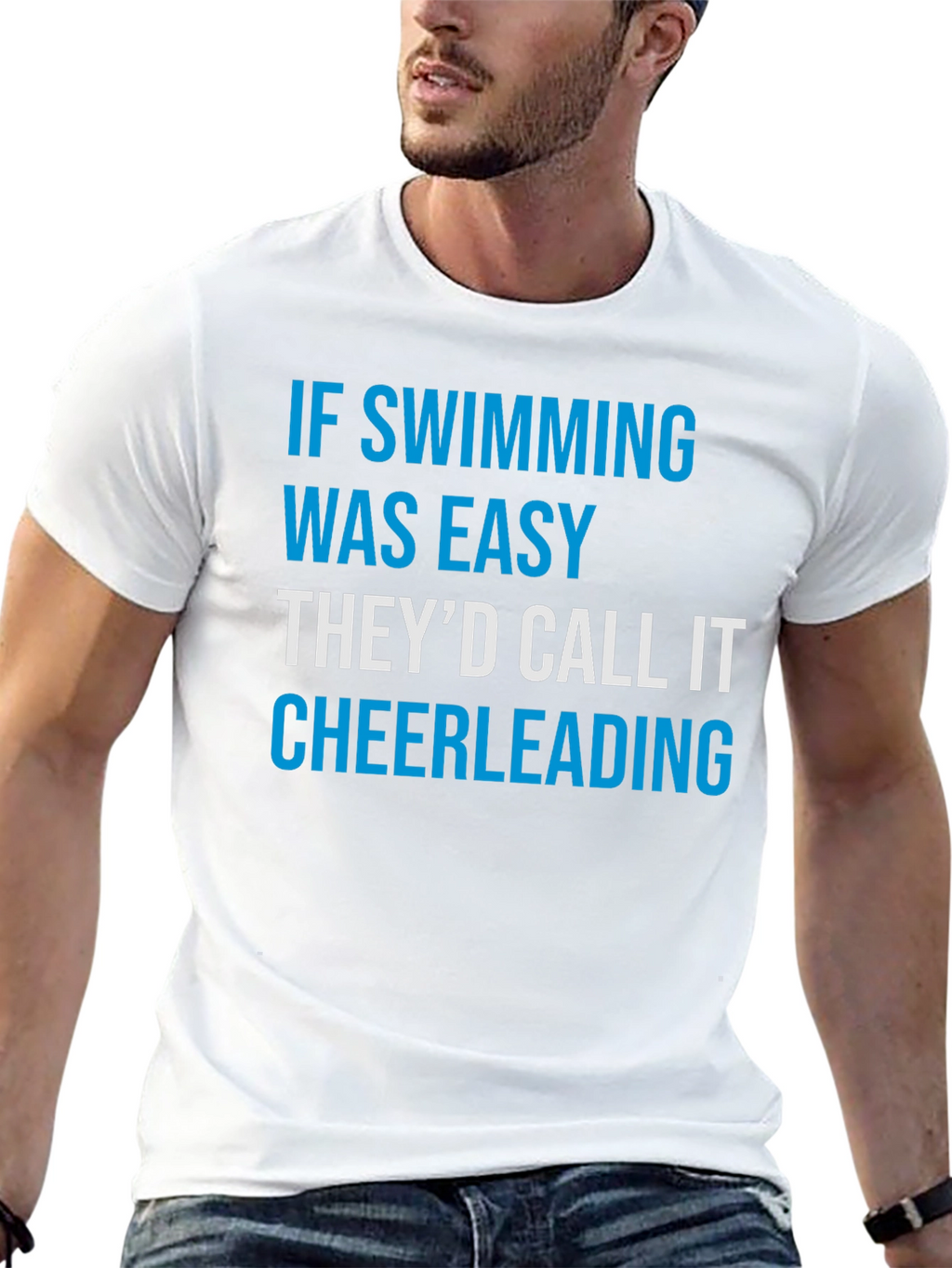 Funny Swimming T-Shirt: If Swimming Was Easy...