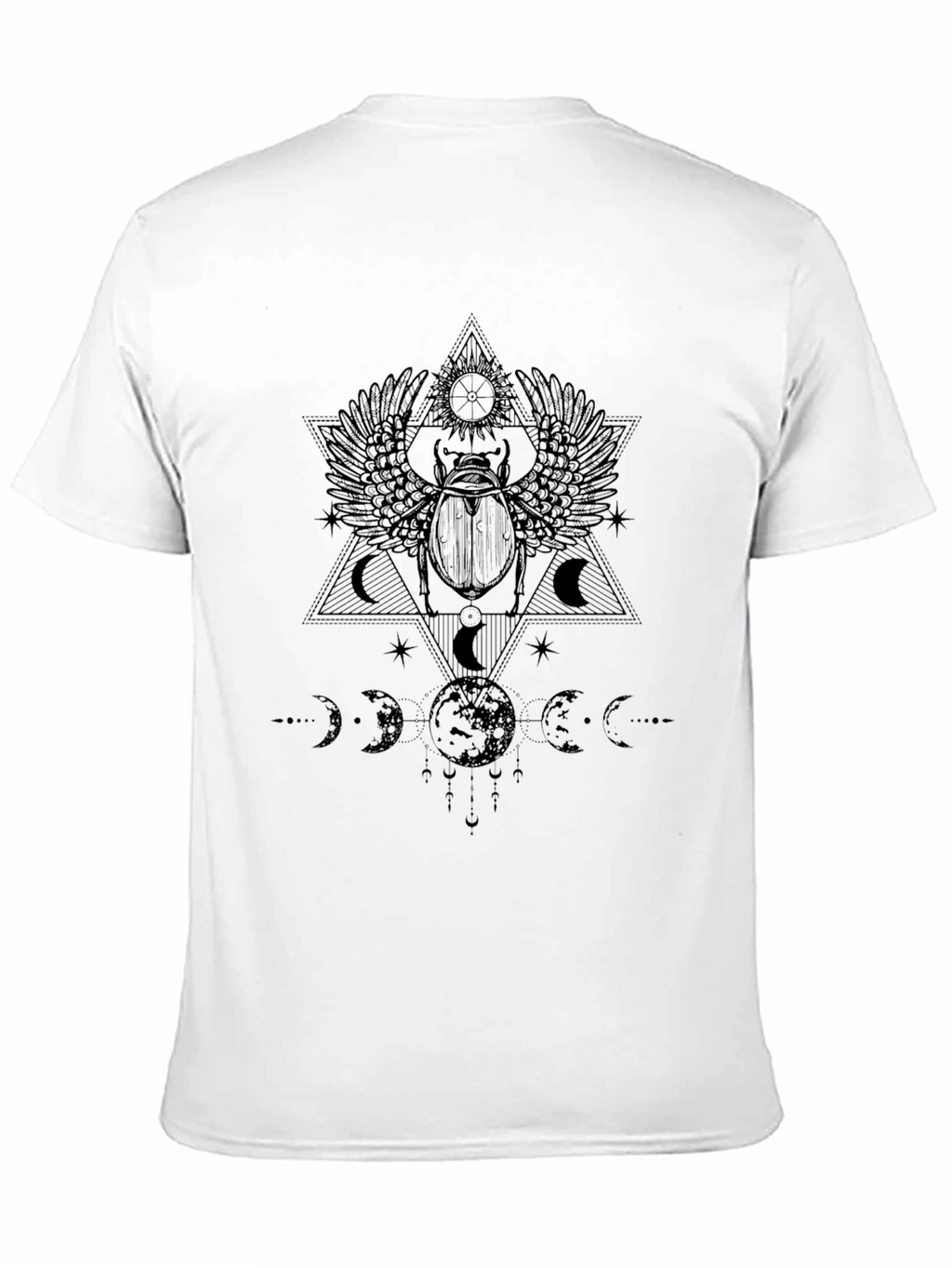 Scarabaeus Sacred Geometry T-Shirt - Black