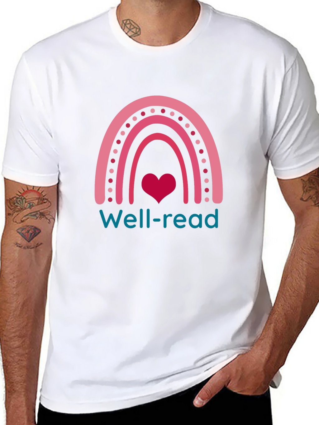 Well-Read Rainbow Heart T-Shirt