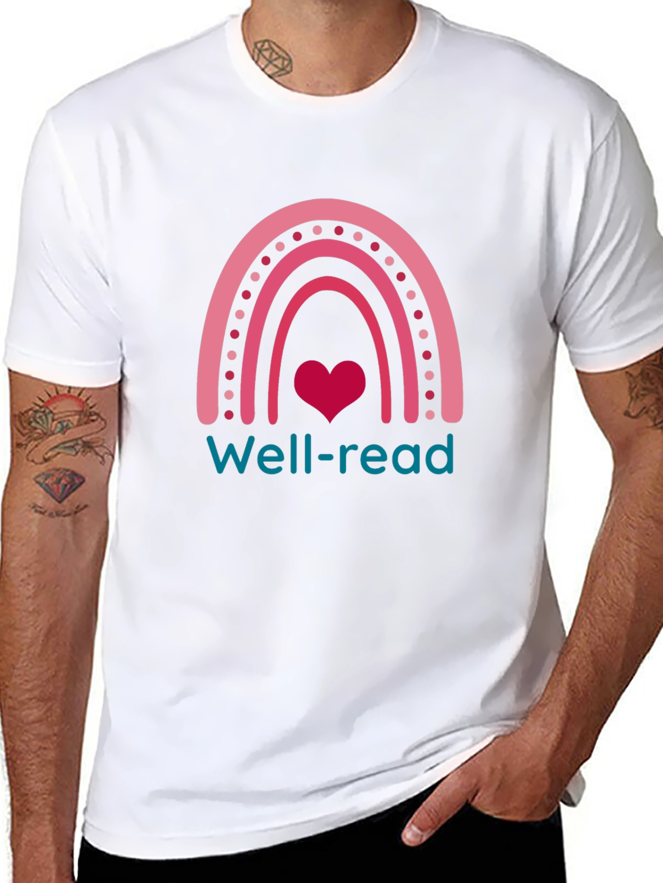 Well-Read Rainbow Heart T-Shirt