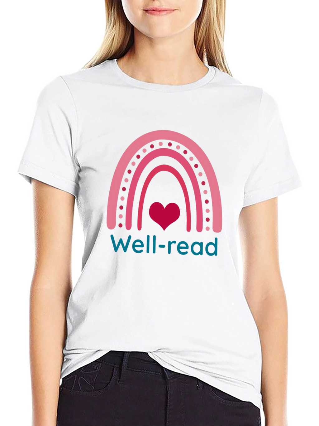 Well-Read Rainbow Heart T-Shirt
