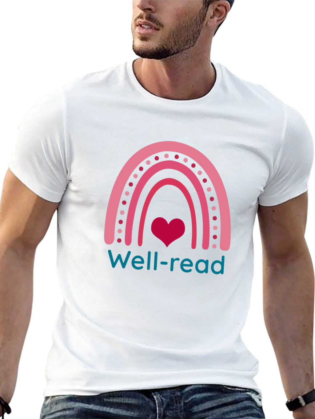 Well-Read Rainbow Heart T-Shirt