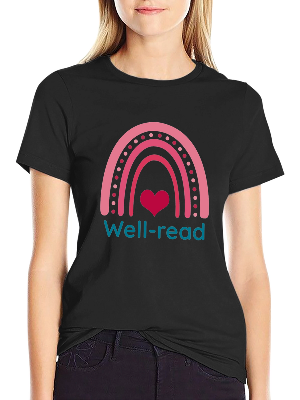 Well-Read Rainbow Heart T-Shirt