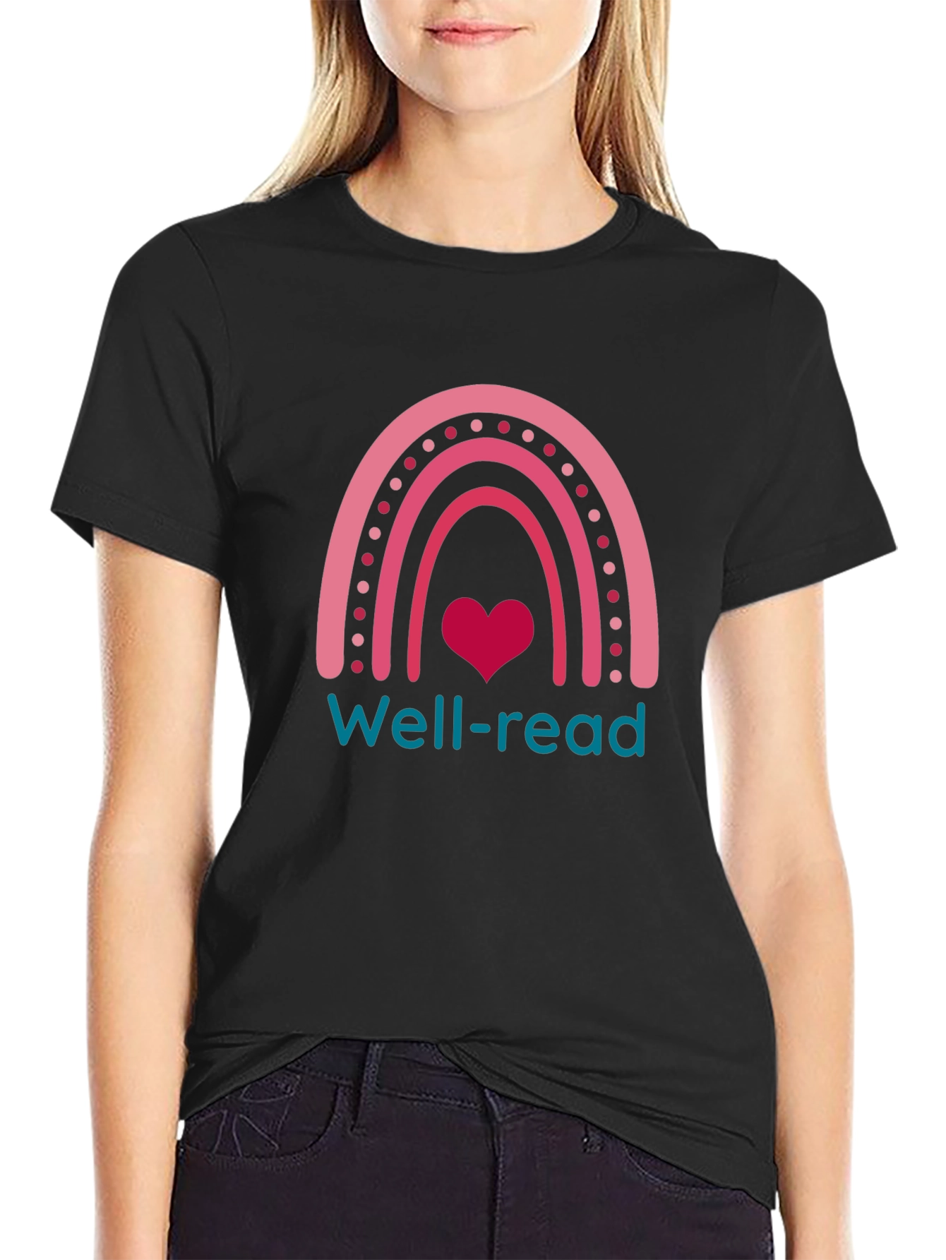 Well-Read Rainbow Heart T-Shirt