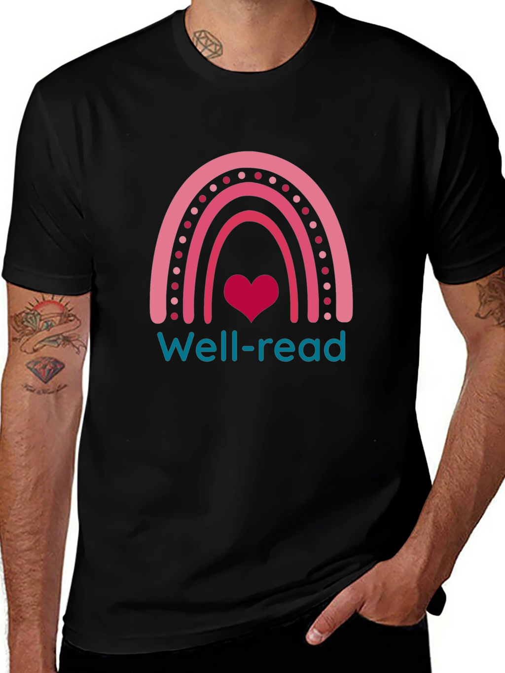 Well-Read Rainbow Heart T-Shirt