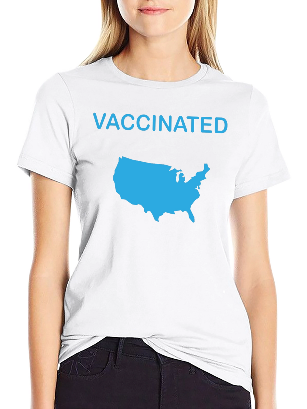 Vaccinated USA Map T-Shirt