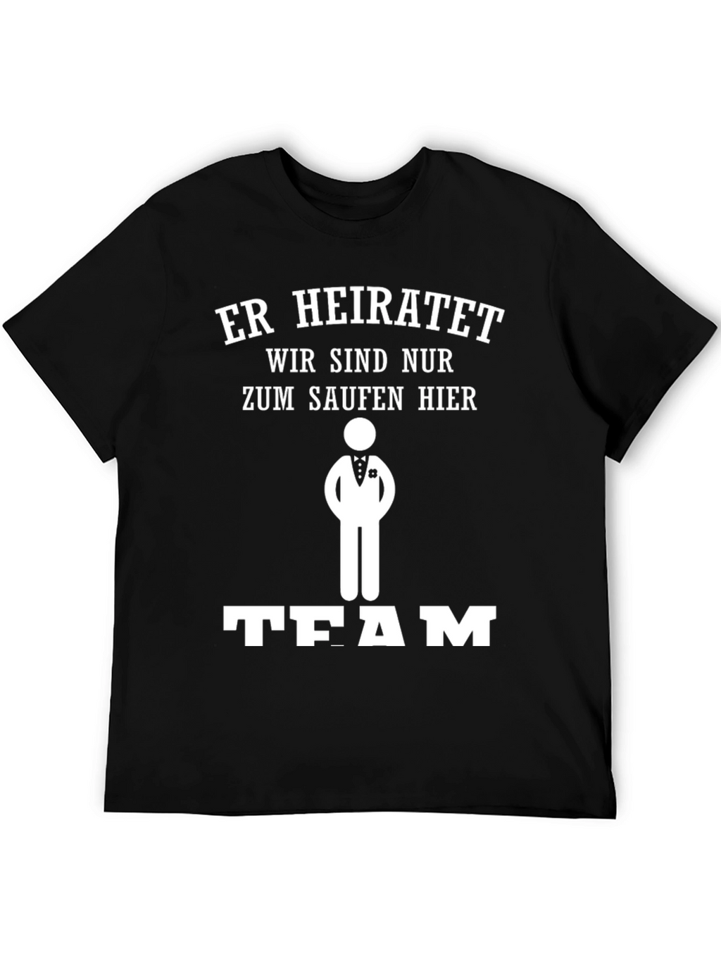 Groomsmen Team Drinking Black T-Shirt