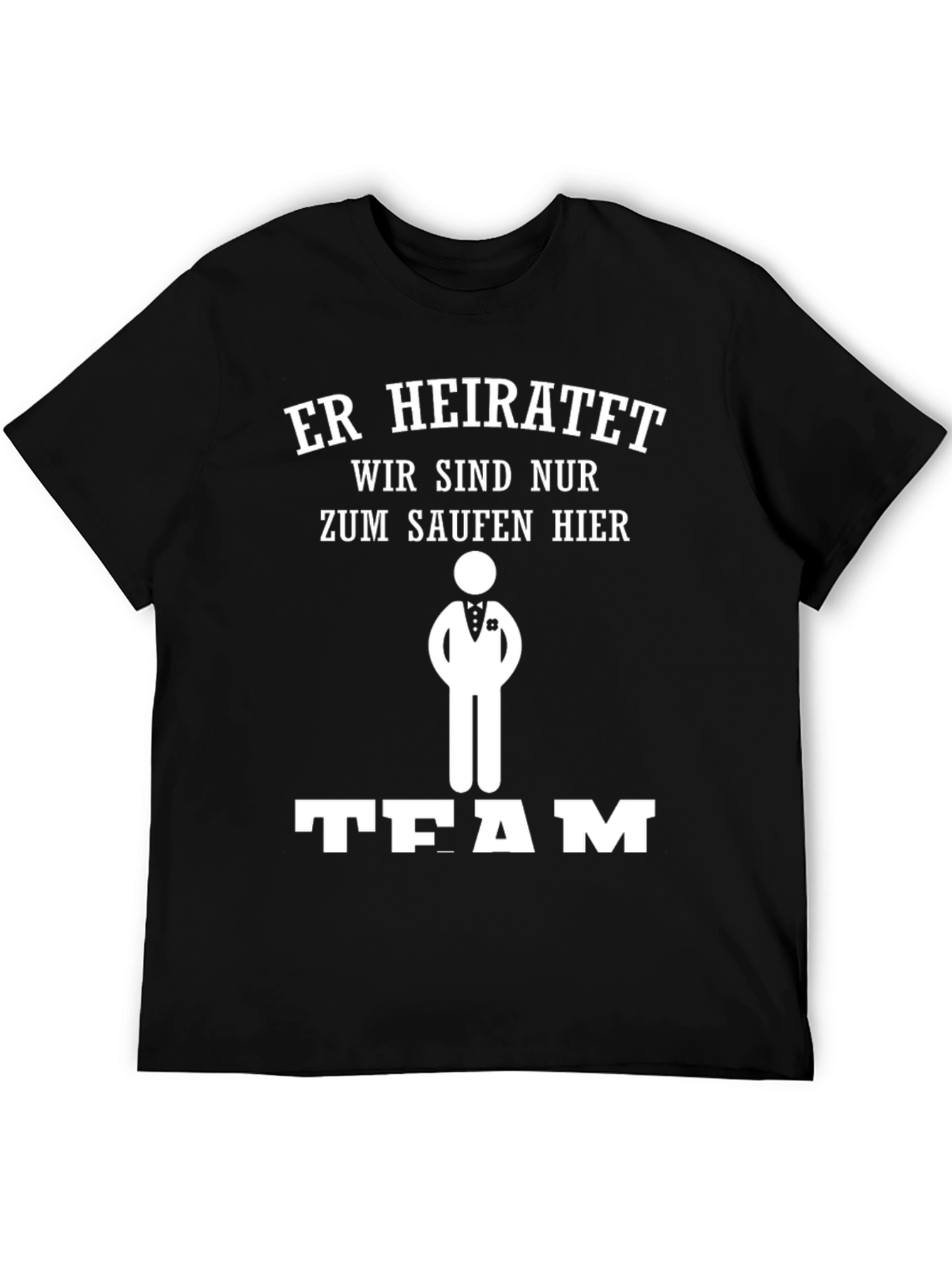 Groomsmen Team Drinking Black T-Shirt