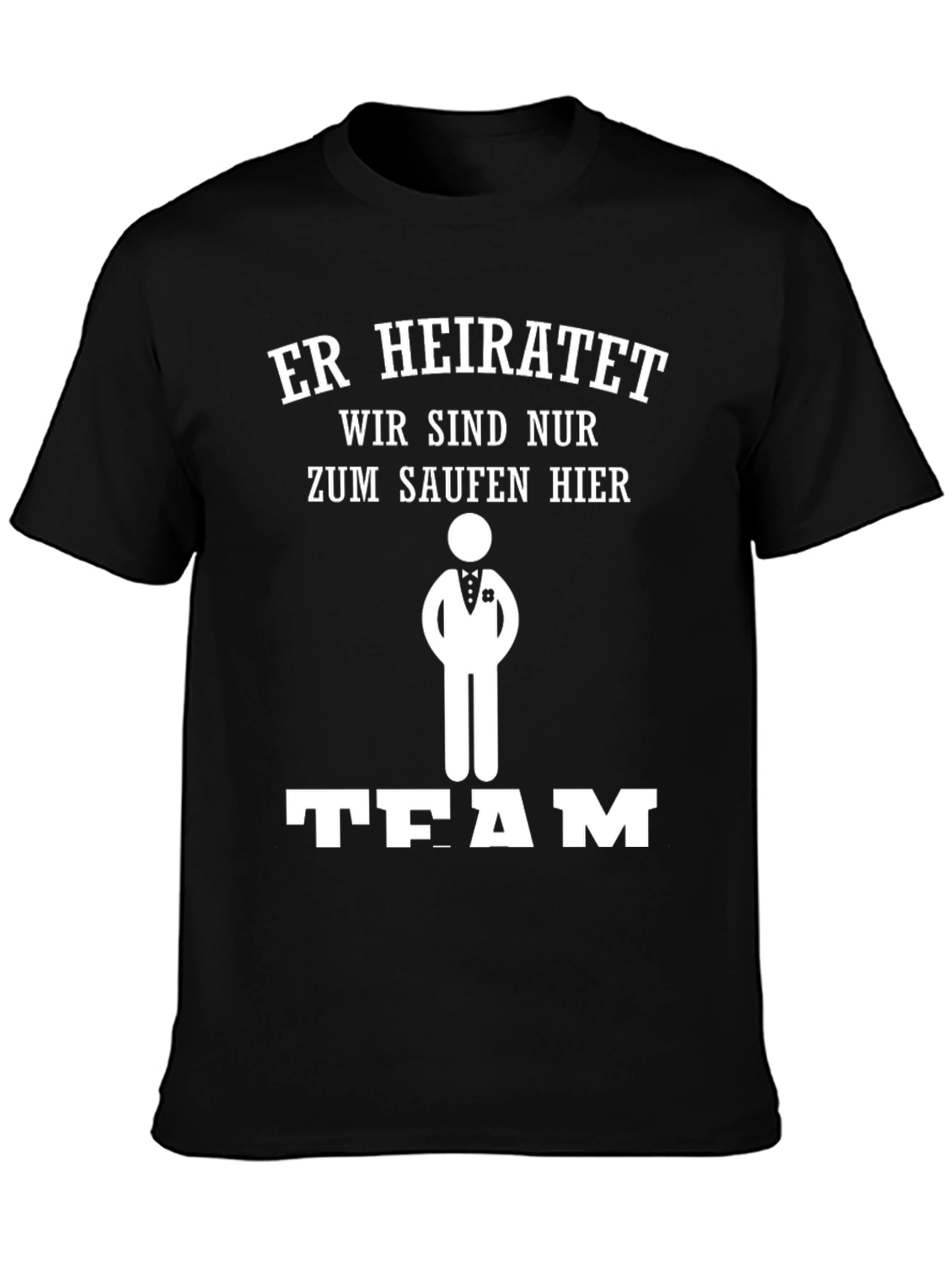 Groomsmen Team Drinking Black T-Shirt