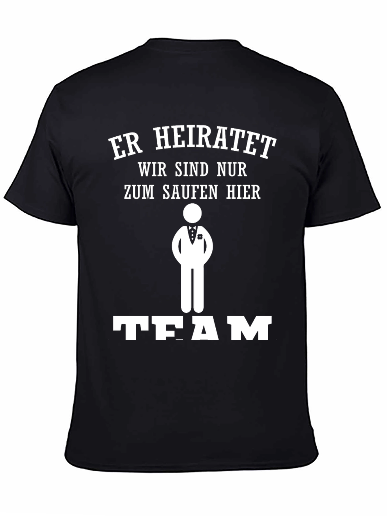 Groomsmen Team Drinking Black T-Shirt