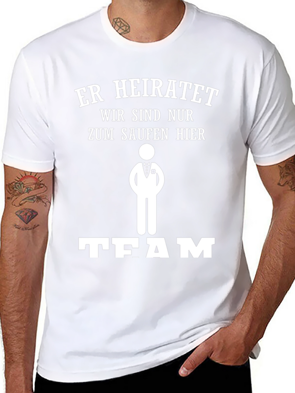 Groomsmen Team Drinking Black T-Shirt