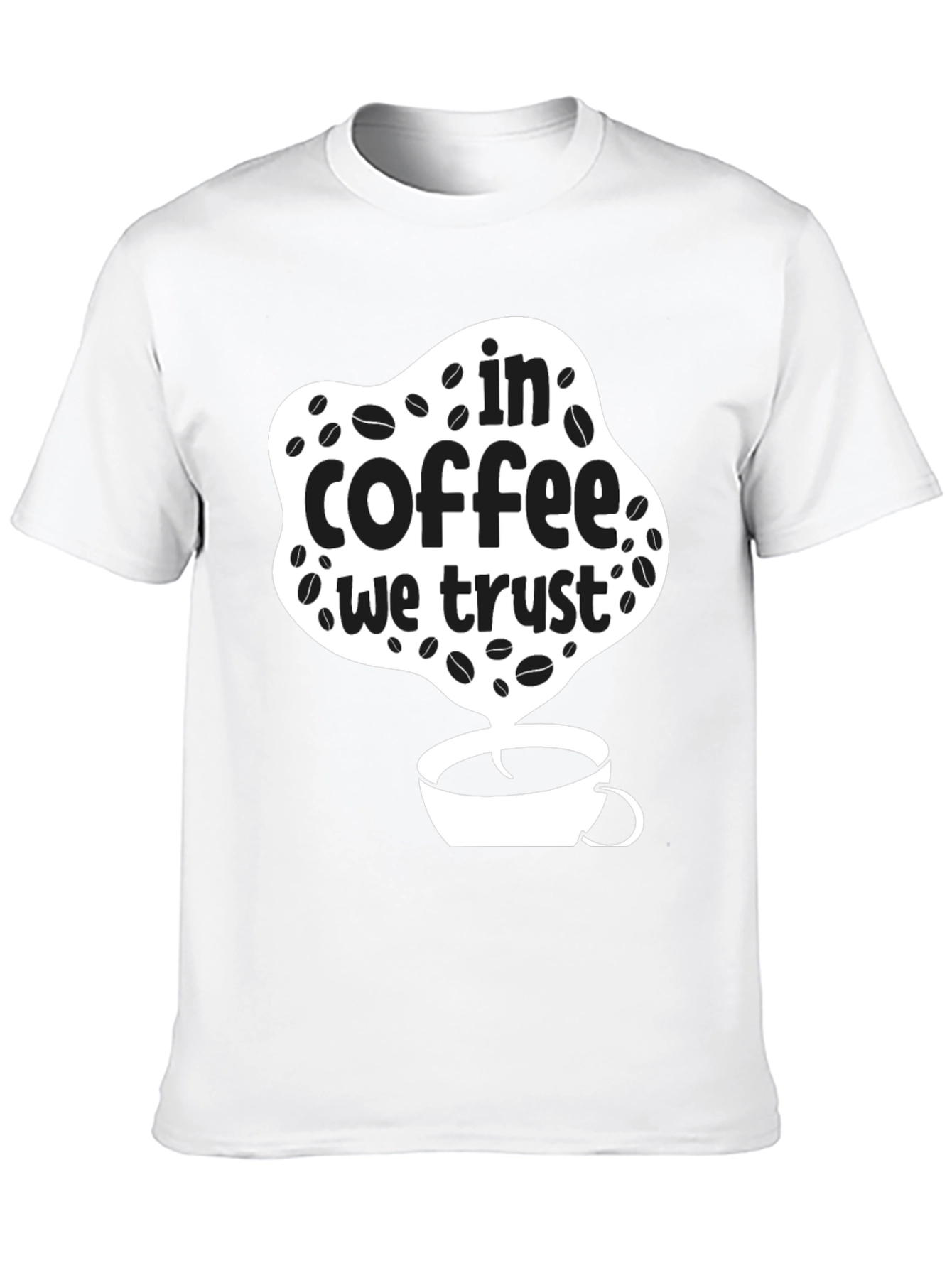In Coffee We Trust T-Shirt - Black