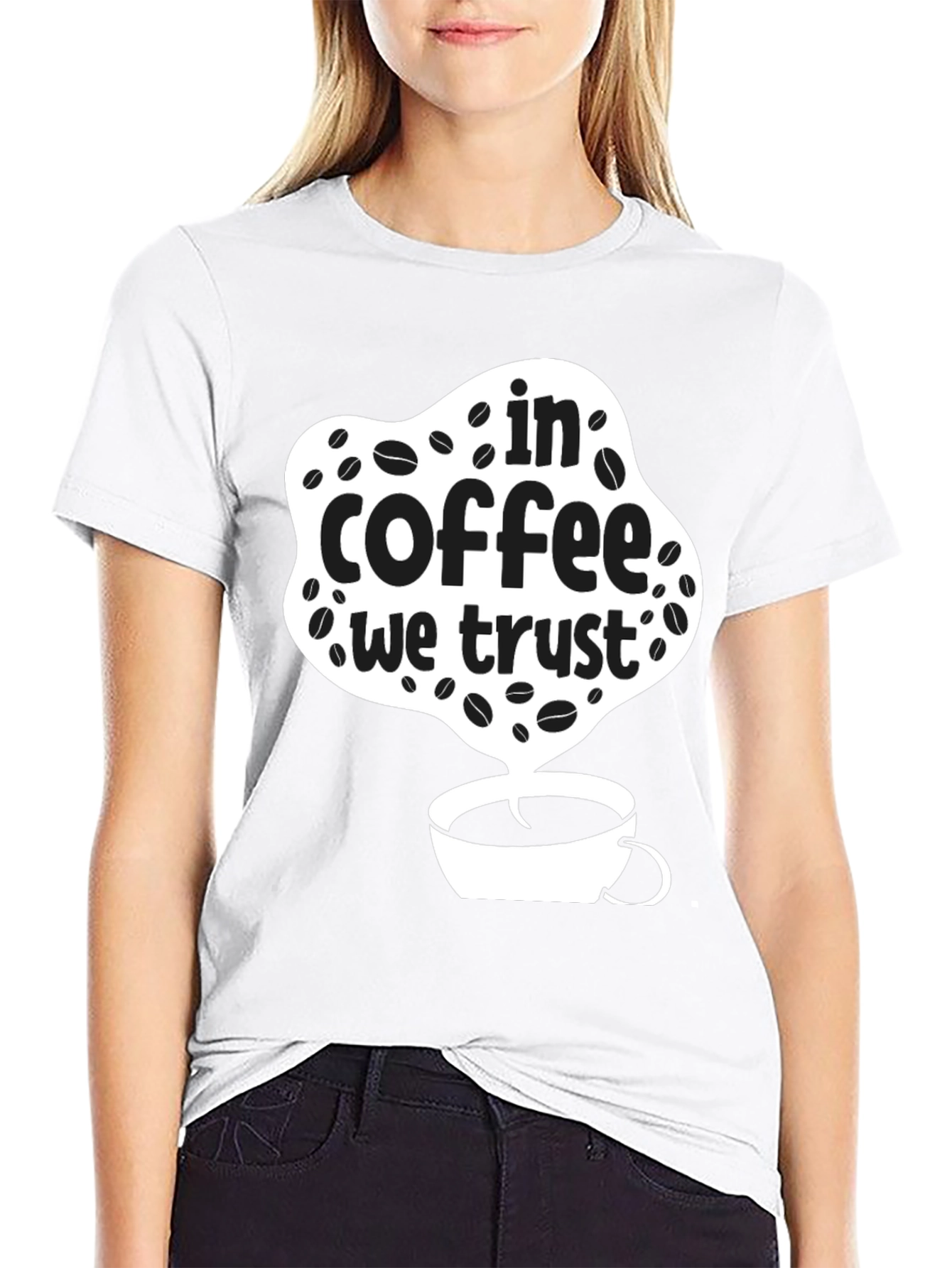 In Coffee We Trust T-Shirt - Black