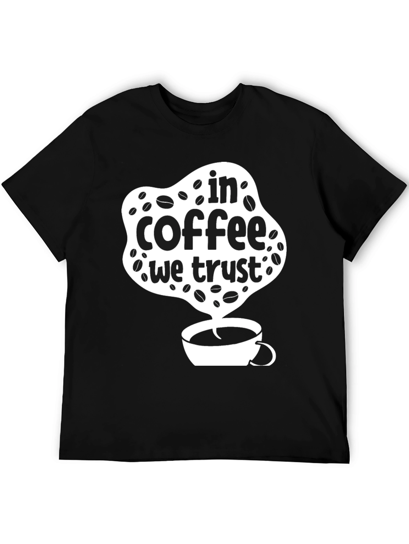 In Coffee We Trust T-Shirt - Black