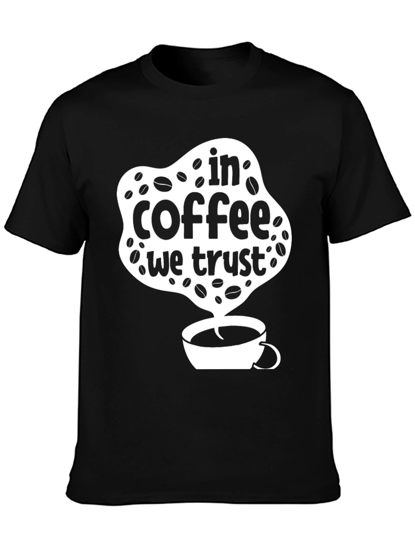 In Coffee We Trust T-Shirt - Black