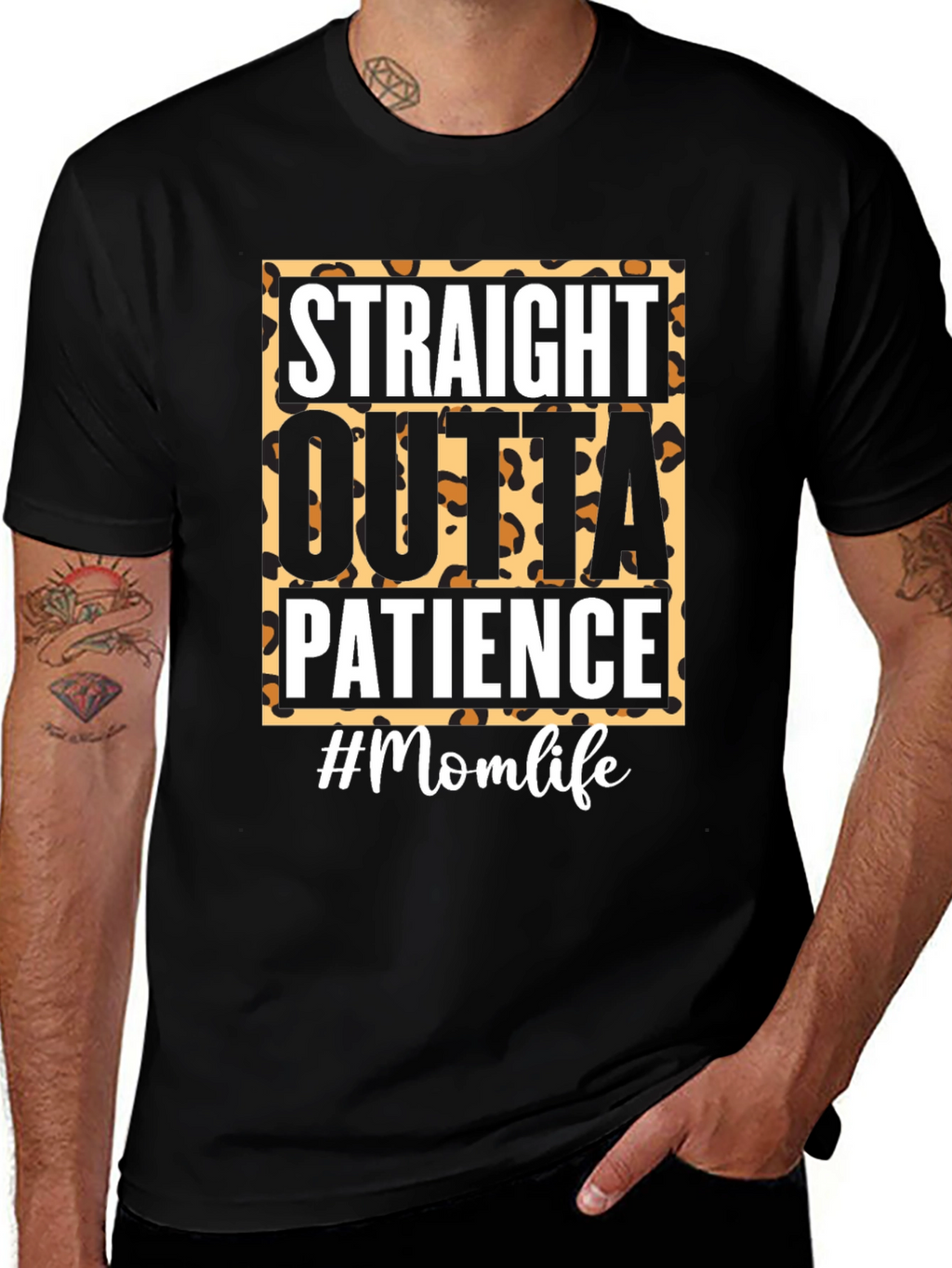 Straight Outta Patience Momlife Tee